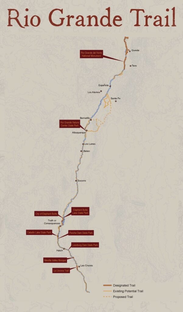 rio grande proposed trail map