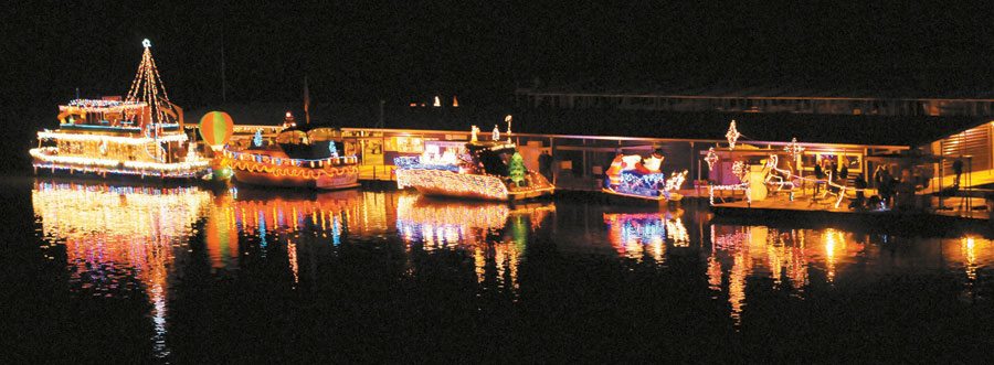 Elephant butte parade of lights, a Christmas event in elephant butte new mexico.