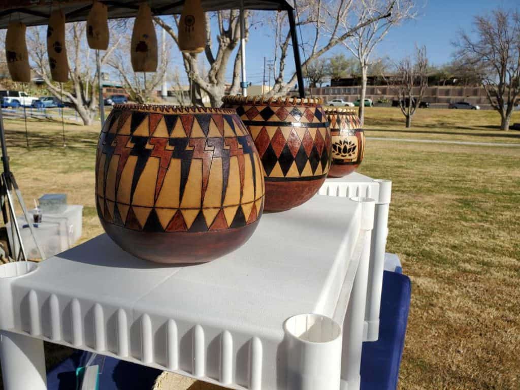 artisanal bowls at the sierra county farmers market