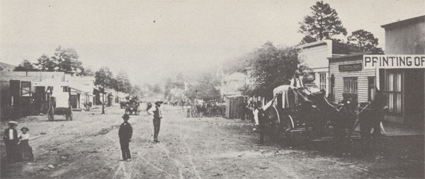 historic photo of kingston new mexico main street