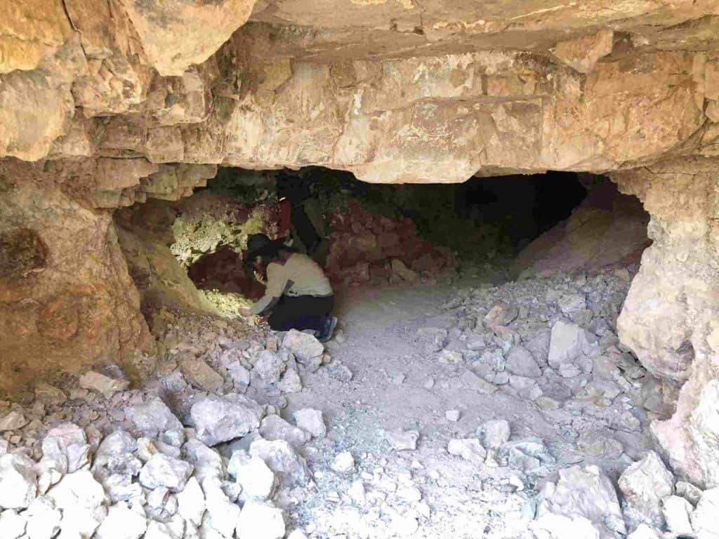 rock hounding in a caballo cave