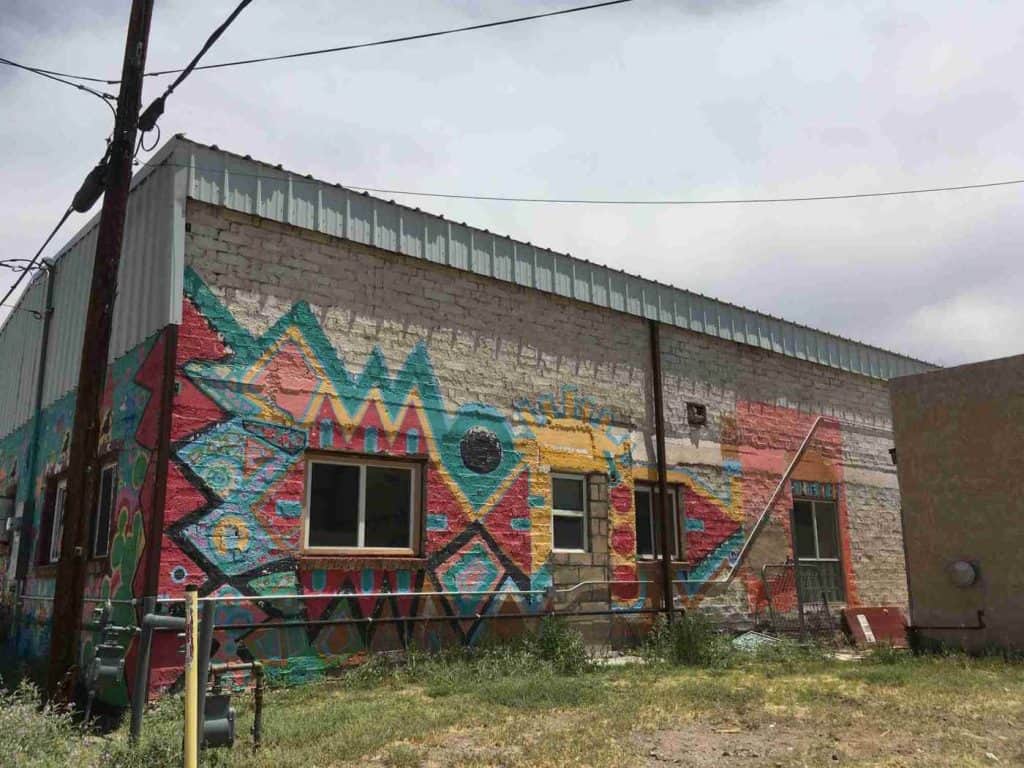 mural around a corner 500 block broadway