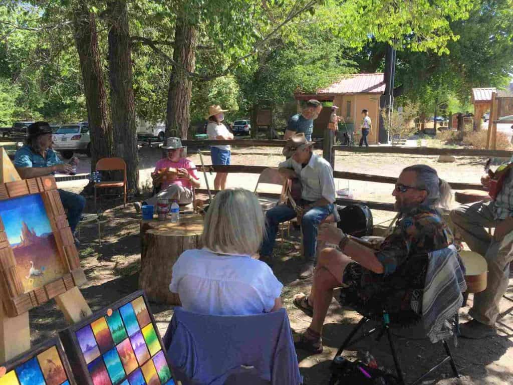 hillsboro guitar pickers at the saturday farmers market