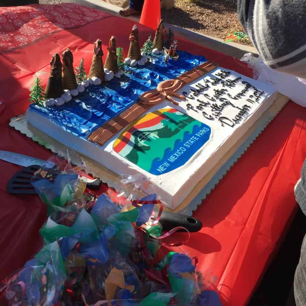 caballo visitor center cake