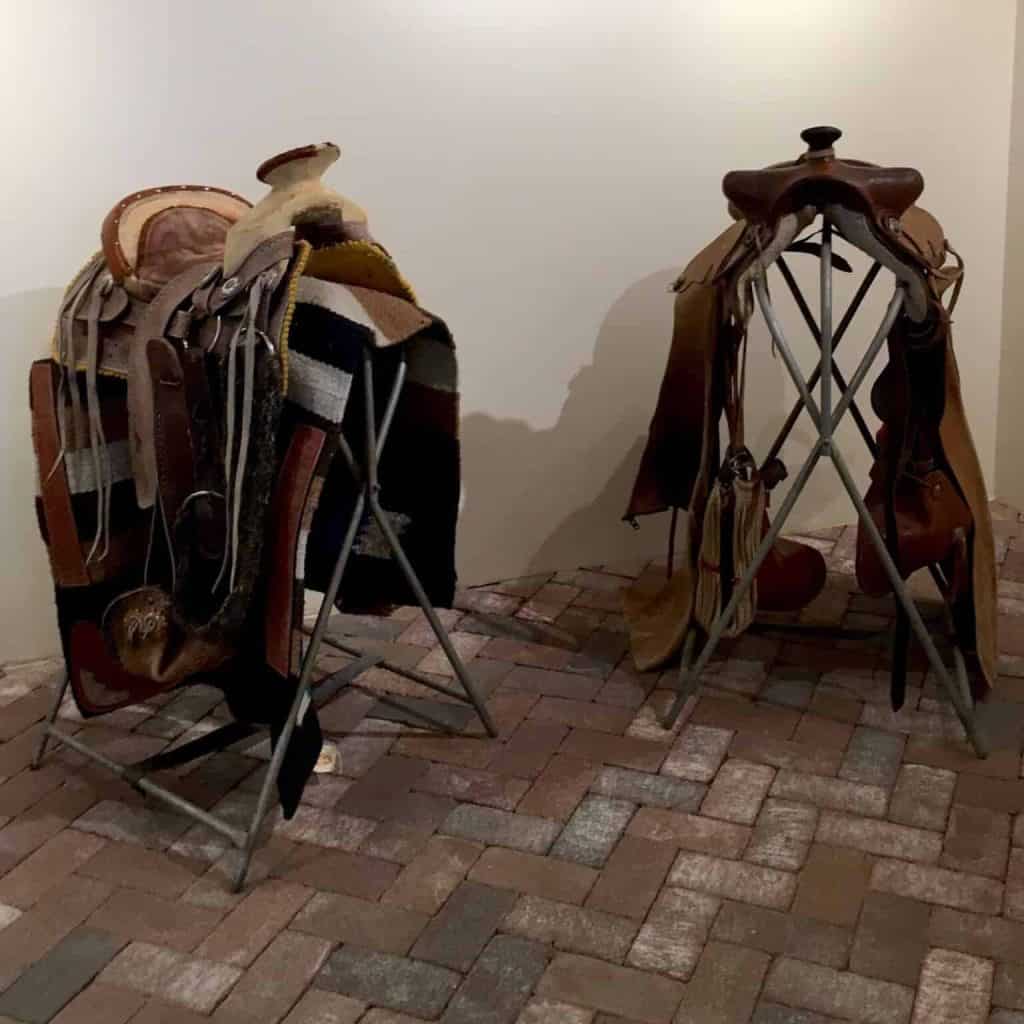 caballo visitor center interior saddles