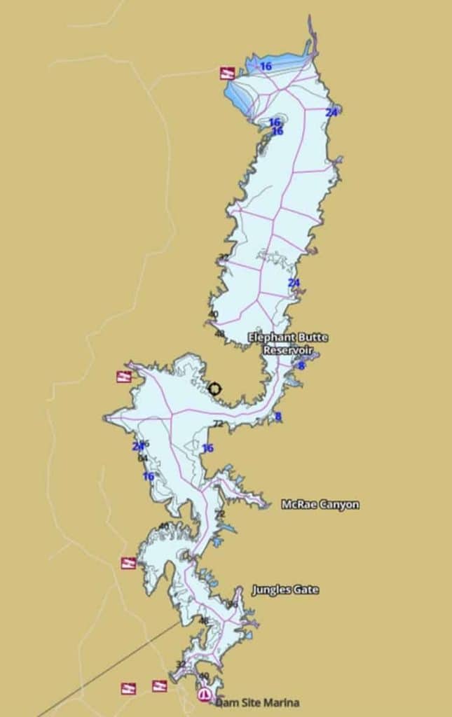 kayak fishing tournament map