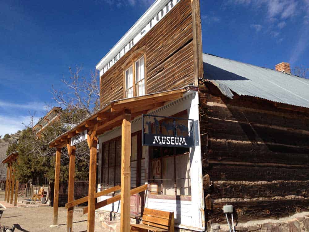 Pioneer store museum exterior, Chloride New Mexico.