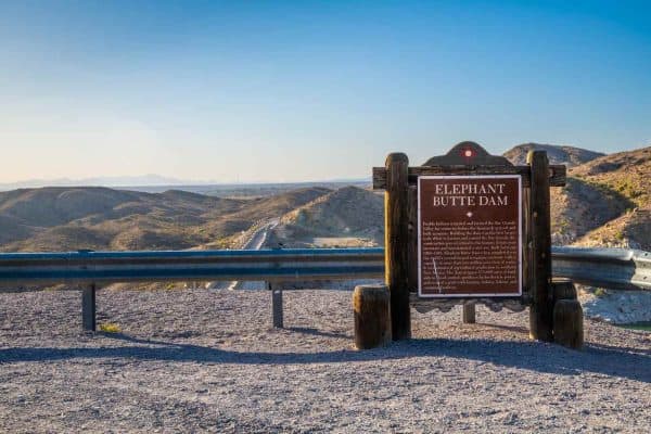 elephant butte dam overlook sierra county new mexico