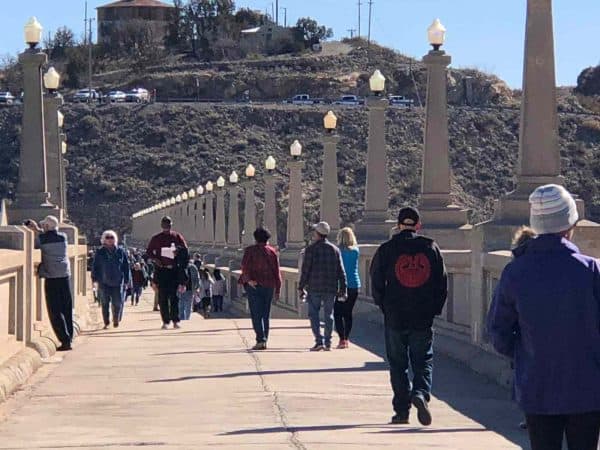 first day hike at elephant butte dam