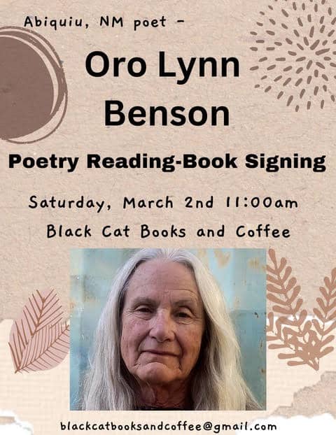 oro lynn benson at black cat books