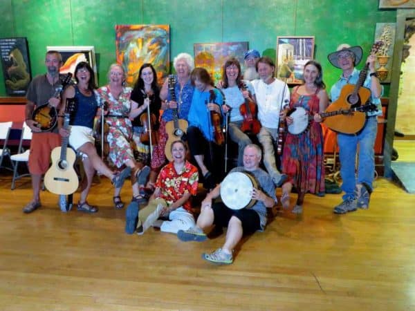 big ditch crickets performing for a contra dance in Hillsboro